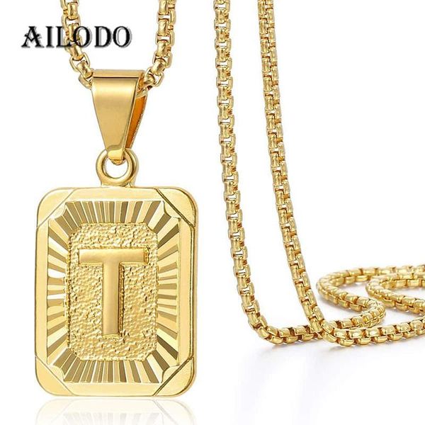 pendant necklaces ailodo a-z 26 initial letter necklace for women men gold golor square alphabet charm stainless steel link chain jewelry, Silver
pendant necklaces ailodo a-z 26 initial letter necklace for women men gold golor square alphabet charm stainless steel link chain jewelry, Silver