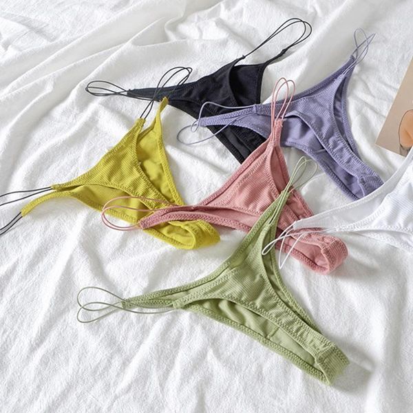 women's panties bikini thin strap cotton g-string thong lingerie sports solid ladies underwear bottoming t pants briefs, Black;pink
women's panties bikini thin strap cotton g-string thong lingerie sports solid ladies underwear bottoming t pants briefs, Black;pink