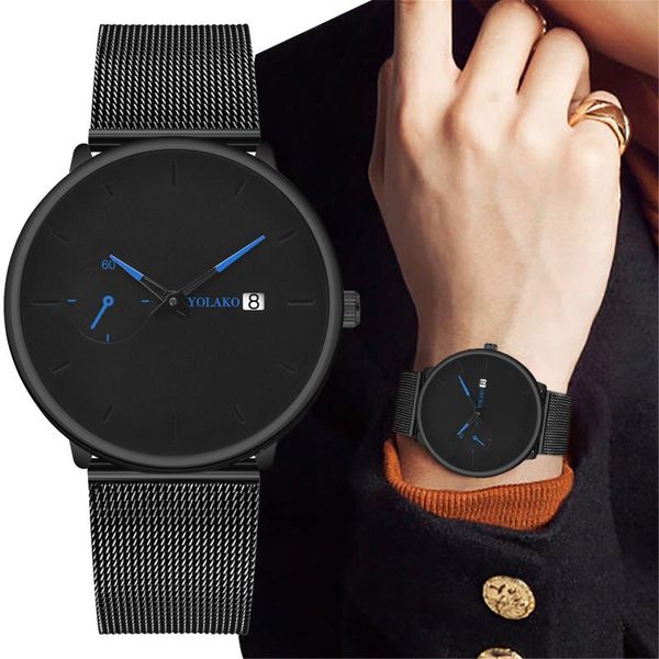 wristwatches mesh stainless steel belt watch men trend creative dial double eyes three hands calendar strap men's value gift 2021, Slivery;brown
wristwatches mesh stainless steel belt watch men trend creative dial double eyes three hands calendar strap men's value gift 2021, Slivery;brown