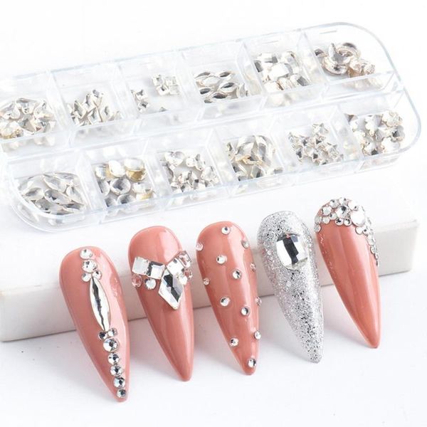 nail art decorations 12 grids/box rhinestone flat bottomed beautify nails multiple shape ab shiny decoration beads for female, Silver;gold
nail art decorations 12 grids/box rhinestone flat bottomed beautify nails multiple shape ab shiny decoration beads for female, Silver;gold
