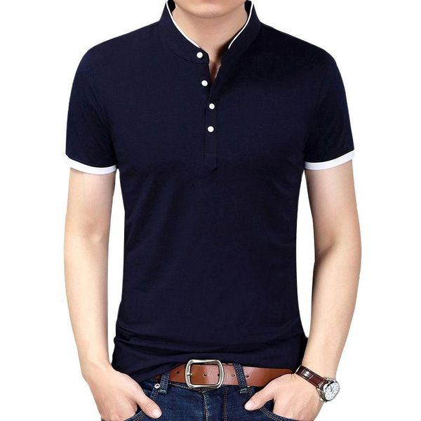 men's t-shirts 2021 summer fashion brand clothing tshirt men solid color slim fit short sleeve t shirt mandarin collar casual, White;black
men's t-shirts 2021 summer fashion brand clothing tshirt men solid color slim fit short sleeve t shirt mandarin collar casual, White;black