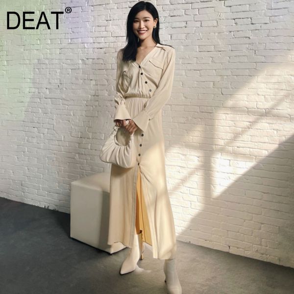 deat women green asymmetrical single breasted folds dress new turn-down collar long sleeve loose fit fashion summer 7e0878 210428, Black;gray
deat women green asymmetrical single breasted folds dress new turn-down collar long sleeve loose fit fashion summer 7e0878 210428, Black;gray