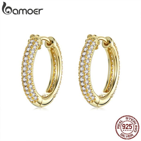 hoop & huggie bamoer ear hoops 925 sterling silver luxury earrings for women wedding engagement jewelry gifts fashion accessories, Golden;silver
hoop & huggie bamoer ear hoops 925 sterling silver luxury earrings for women wedding engagement jewelry gifts fashion accessories, Golden;silver