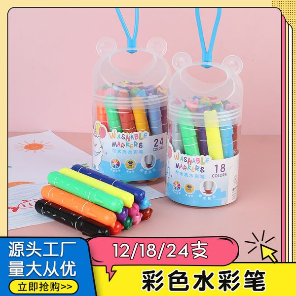 painting pens children's watercolor set cartoon creative drawing hand book graffiti learning key mark washable color pen, Black;red
painting pens children's watercolor set cartoon creative drawing hand book graffiti learning key mark washable color pen, Black;red