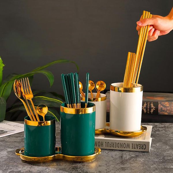 european style ceramic chopsticks holder kitchen tableware storage box chopstick cage household spoons forks draining rack bottles & jars
european style ceramic chopsticks holder kitchen tableware storage box chopstick cage household spoons forks draining rack bottles & jars