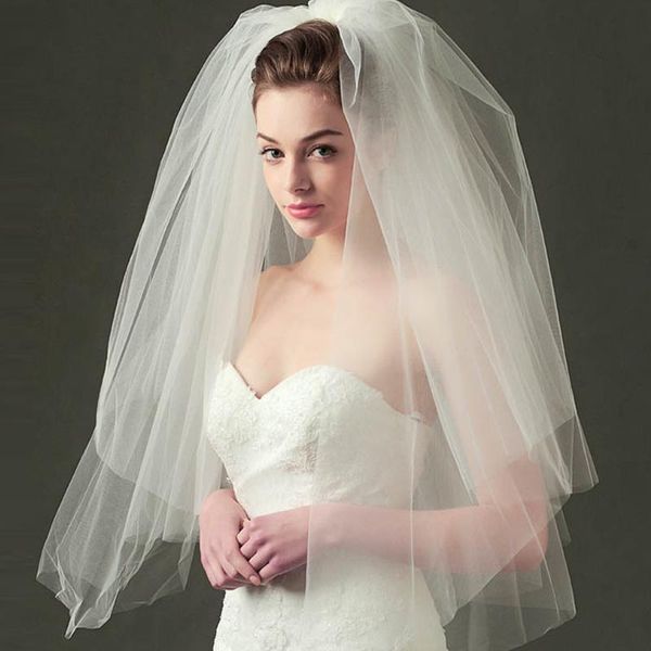 bridal veils 100% formal elbow length cut edge two layers competitive price wedding veil, Black
bridal veils 100% formal elbow length cut edge two layers competitive price wedding veil, Black