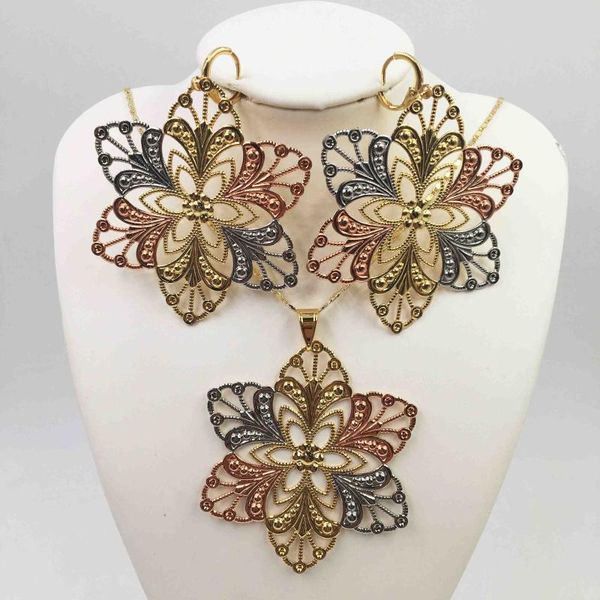 earrings & necklace gold women sets earring for dubai jewelry african beads set fashion wedding, Silver
earrings & necklace gold women sets earring for dubai jewelry african beads set fashion wedding, Silver