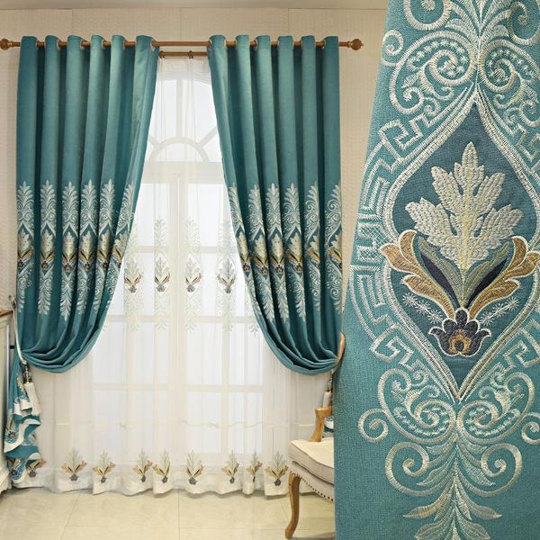 curtain & drapes 2021 european style curtains for living dining room bedroom light luxury high-end atmospheric blackout blue
curtain & drapes 2021 european style curtains for living dining room bedroom light luxury high-end atmospheric blackout blue