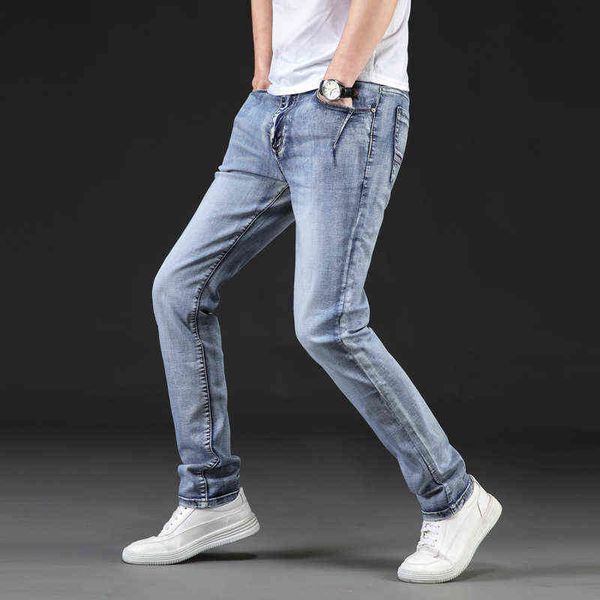 men's jeans 2021 summer jeans slim fit small straight tube fattening fat guy large light color men's pants, Blue
men's jeans 2021 summer jeans slim fit small straight tube fattening fat guy large light color men's pants, Blue