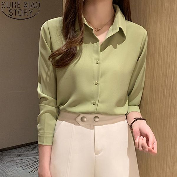 autumn simple solid chiffon shirt womens and blouses shirts women long sleeve 2021 ol style cardigan 5 colors blusas 10490 women's &, White
autumn simple solid chiffon shirt womens and blouses shirts women long sleeve 2021 ol style cardigan 5 colors blusas 10490 women's &, White