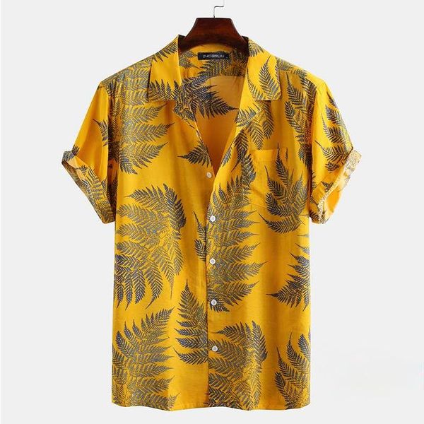 men's casual shirts men short sleeve lapel printed shirt tropical leaf pattern floral loose summer hawaiian holiday camisa, White;black
men's casual shirts men short sleeve lapel printed shirt tropical leaf pattern floral loose summer hawaiian holiday camisa, White;black