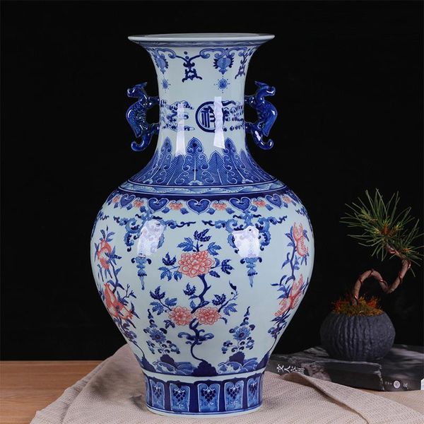 vases jingdezhen ceramics vase antique blue-and-white large flower hand painting blue and white youligong handmade floor
vases jingdezhen ceramics vase antique blue-and-white large flower hand painting blue and white youligong handmade floor