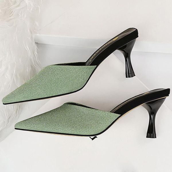 style summer slides women 6cm high heels mules shales transparent green kitten low slippers fetish knitting red shoes, Black
style summer slides women 6cm high heels mules shales transparent green kitten low slippers fetish knitting red shoes, Black