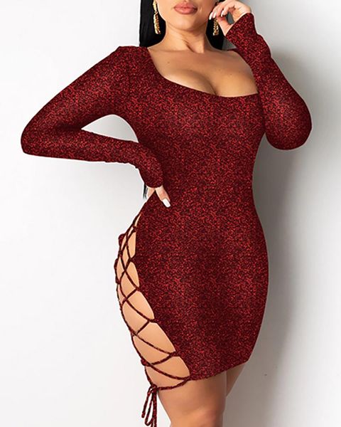 year women sequin mini dress bandage backless glitter print square neck long sleeve party robes femme club clothes casual dresses, Black;gray
year women sequin mini dress bandage backless glitter print square neck long sleeve party robes femme club clothes casual dresses, Black;gray
