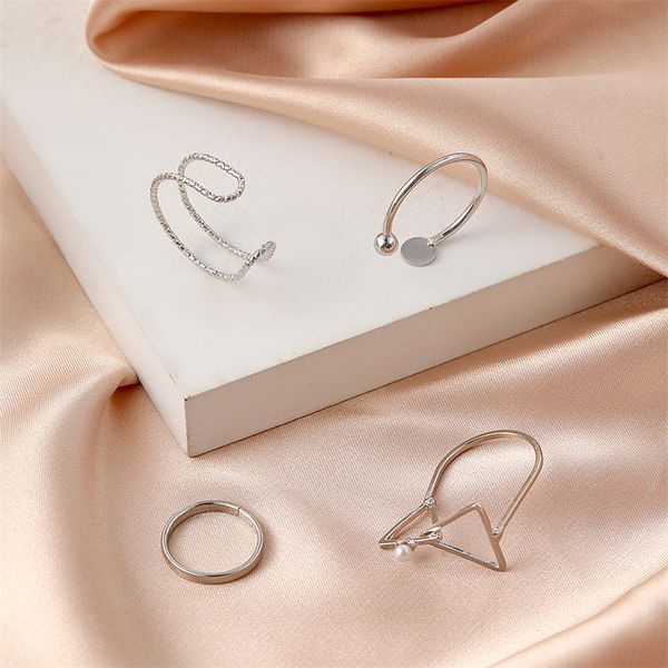 yamog korean hollow out geometric rings sets triangle c-shaped opening finger ring women female alloy pearl hand jewelry accessories silver, Golden;silver
yamog korean hollow out geometric rings sets triangle c-shaped opening finger ring women female alloy pearl hand jewelry accessories silver, Golden;silver