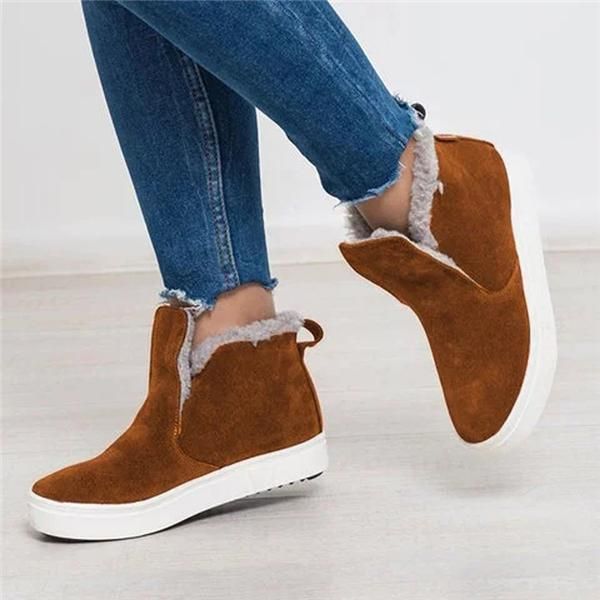 boots snow women shoes warm plush fur ankle winter female slip on flat casual waterproof light botas mujer, Black
boots snow women shoes warm plush fur ankle winter female slip on flat casual waterproof light botas mujer, Black