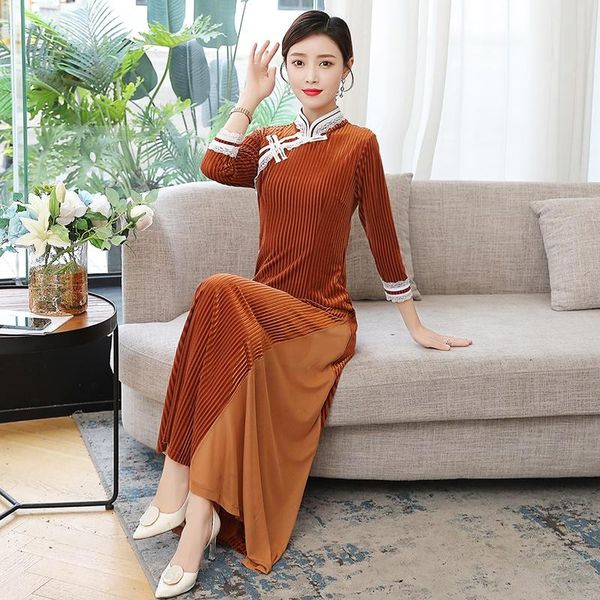 ethnic clothing traditional chinese dress qipao ao dai vietnam oriental elegant cheongsam folk qi pao asian clothes vestidos 30955, Red
ethnic clothing traditional chinese dress qipao ao dai vietnam oriental elegant cheongsam folk qi pao asian clothes vestidos 30955, Red