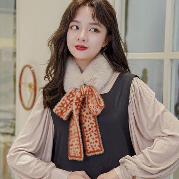 scarves 2021 women's winter warm faux fur collar scarf shawl woman fashion printed knitted neck for women foulards, Blue;gray
scarves 2021 women's winter warm faux fur collar scarf shawl woman fashion printed knitted neck for women foulards, Blue;gray