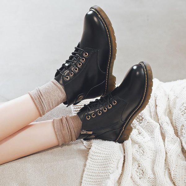 autumn boots women trendy cool knight casual plus size women's british style low cylinder shoes, Black
autumn boots women trendy cool knight casual plus size women's british style low cylinder shoes, Black