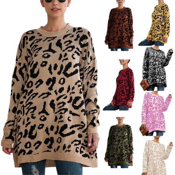 women's sweaters 2021 women autumn spring knitted sweater fashion leopard print long sleeve loose knitwears jumper female knitwear pul, White;black
women's sweaters 2021 women autumn spring knitted sweater fashion leopard print long sleeve loose knitwears jumper female knitwear pul, White;black