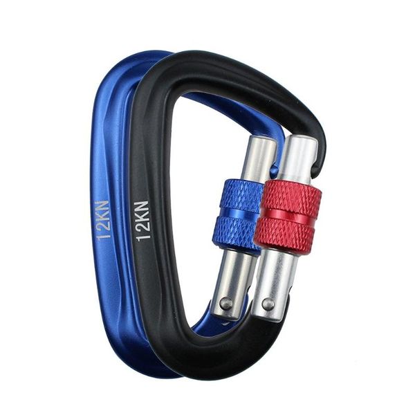 professional carabiner d shape 12kn 25kn climbing buckle security safety master lock outdoor rock equipment cords, slings and webbing
professional carabiner d shape 12kn 25kn climbing buckle security safety master lock outdoor rock equipment cords, slings and webbing