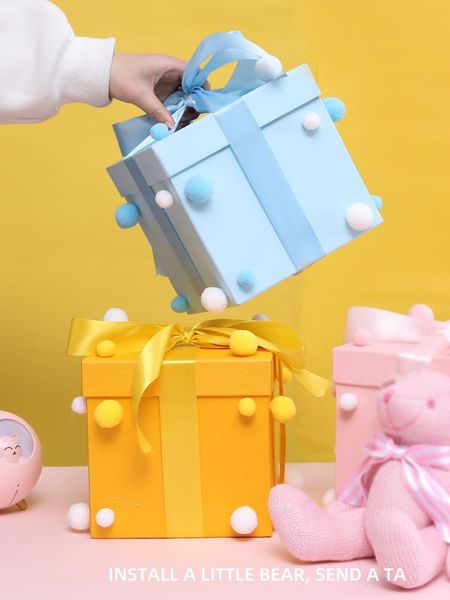 gift wrap creative box 1pcs ins style packaging children's empty boy girl birthday cute with plush balls
gift wrap creative box 1pcs ins style packaging children's empty boy girl birthday cute with plush balls