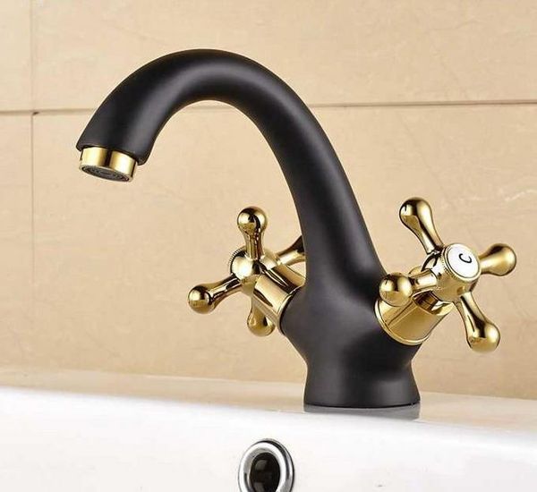 black oil rubbed & gold color brass single hole deck mounted double handles bathroom vessel basin sink faucet mixer taps mnf806 faucets
black oil rubbed & gold color brass single hole deck mounted double handles bathroom vessel basin sink faucet mixer taps mnf806 faucets