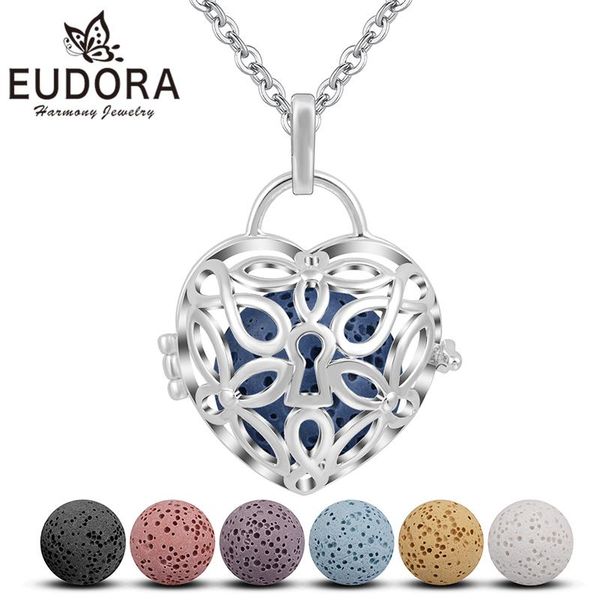 pendants eudora lava stone pendant diffuser necklace fashion jewelry for women essential oil cage perfume, Black 
pendants eudora lava stone pendant diffuser necklace fashion jewelry for women essential oil cage perfume, Black