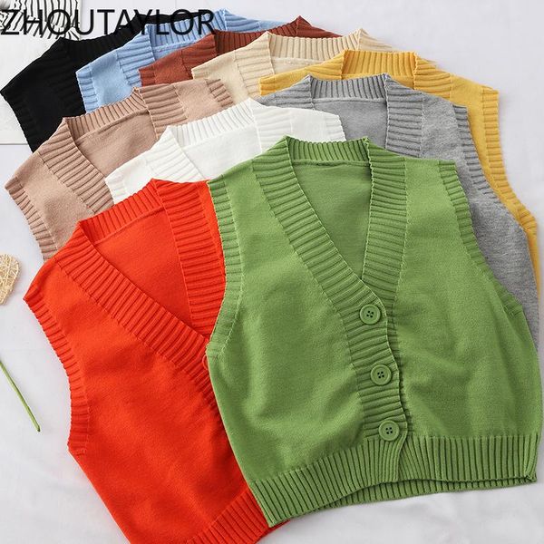 women's vests zhoutaylor vest women office lady solid v-neck female knit shirt autumn 2021 single breasted sleeveless femme coats, Black;white
women's vests zhoutaylor vest women office lady solid v-neck female knit shirt autumn 2021 single breasted sleeveless femme coats, Black;white