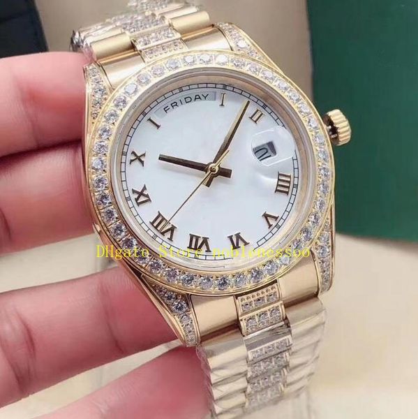 18 style men day date watch 228235 president 41mm everose gold roman dial automatic diamond bezel and bracelet mens men's wat227o, Slivery;brown
18 style men day date watch 228235 president 41mm everose gold roman dial automatic diamond bezel and bracelet mens men's wat227o, Slivery;brown