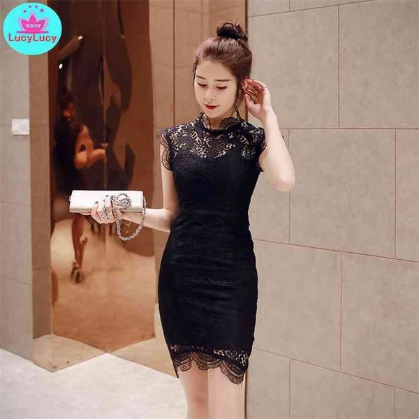 summer korean fashion hollow stand collar lace pattern slim slimming dress knee-length zippers 210603, Black;gray
summer korean fashion hollow stand collar lace pattern slim slimming dress knee-length zippers 210603, Black;gray