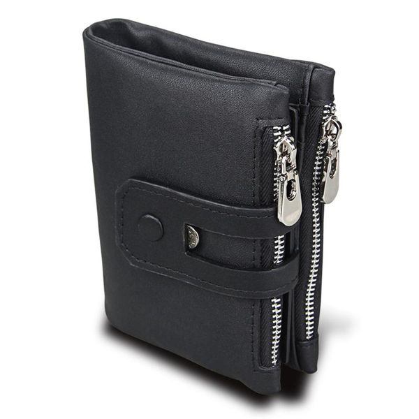 wallets 100% genuine leather short wallet men coin purse male small card holder soft money clamp frid protection walet pocket, Red;black
wallets 100% genuine leather short wallet men coin purse male small card holder soft money clamp frid protection walet pocket, Red;black