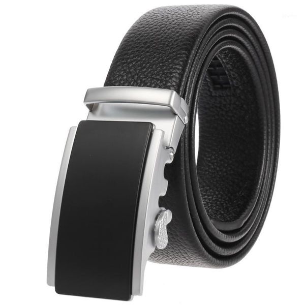 belts style men's belt gentleman first layer automatic buckle1, Black;brown