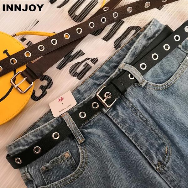 belts women's rivet eyelet pin buckle thin artificial leather pu casual fashion wild jeans dress waistband punk belt, Black;brown
belts women's rivet eyelet pin buckle thin artificial leather pu casual fashion wild jeans dress waistband punk belt, Black;brown