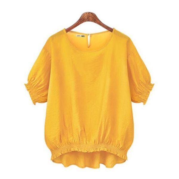 summer short sleeve solid chiffon blouse women shirts korean loose shirt casual plus size blouses blusas mujer women's &, White
summer short sleeve solid chiffon blouse women shirts korean loose shirt casual plus size blouses blusas mujer women's &, White