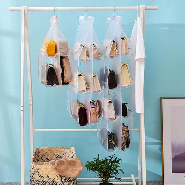 storage boxes & bins 8 pocket hanging handbag organizer for wardrobe closet transparent bag door wall clear sundry shoe with hanger pouch
storage boxes & bins 8 pocket hanging handbag organizer for wardrobe closet transparent bag door wall clear sundry shoe with hanger pouch