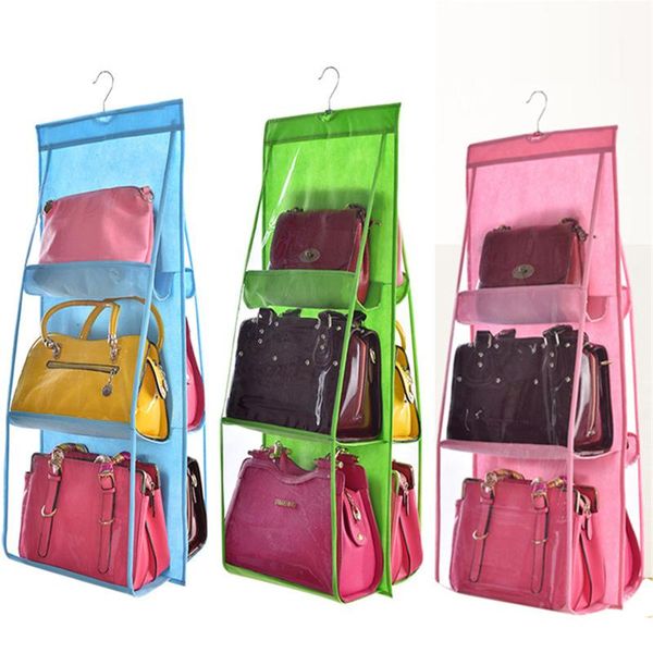 25#6 pocket hanging handbag organizer for wardrobe closet transparent storage bag door wall clear sundry shoe hanger pouch boxes & bins
25#6 pocket hanging handbag organizer for wardrobe closet transparent storage bag door wall clear sundry shoe hanger pouch boxes & bins