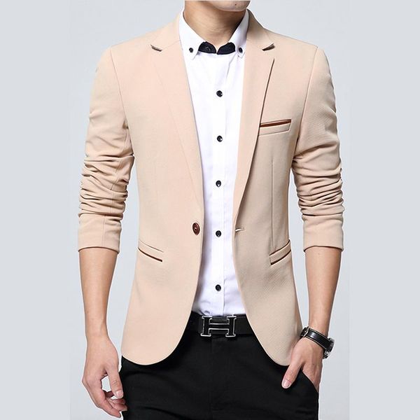 men's suits & blazers arrival men blazer autumn spring slim fit suit jacket solid color khaki terno masculino 4xl, White;black
men's suits & blazers arrival men blazer autumn spring slim fit suit jacket solid color khaki terno masculino 4xl, White;black