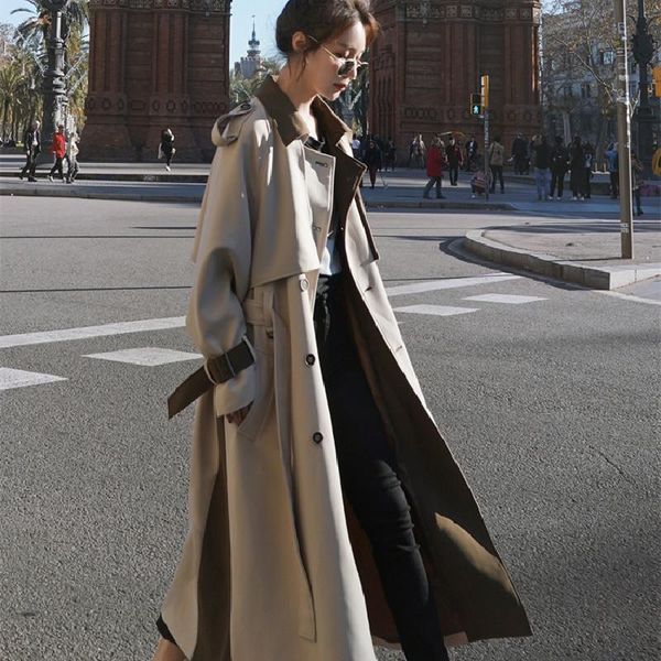 mid-length trench coat for women spring 2021 korean fashion loose double-breasted all-match vintage windbreaker female a679 women's coa, Tan;black
mid-length trench coat for women spring 2021 korean fashion loose double-breasted all-match vintage windbreaker female a679 women's coa, Tan;black