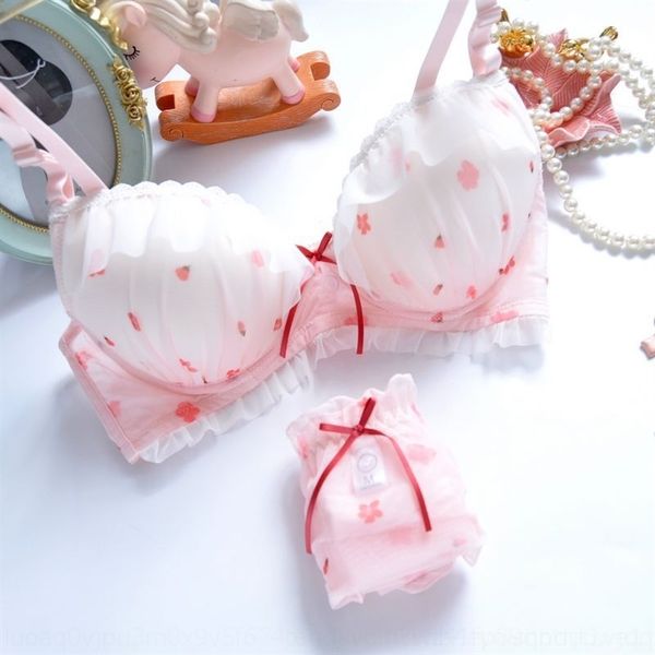 mrmi white pink printing women's setunderwear bra setfilm cup without steel ring fresh girl lovely gathering underwear bra suit, Red;black 
mrmi white pink printing women's setunderwear bra setfilm cup without steel ring fresh girl lovely gathering underwear bra suit, Red;black