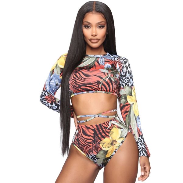 2021 long sleeves swimsuit women high waist bikini set print swimwear female retro bathing suits summer beach wear swimming suitin
2021 long sleeves swimsuit women high waist bikini set print swimwear female retro bathing suits summer beach wear swimming suitin