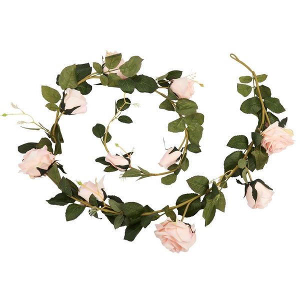 decorative flowers & wreaths 180cm artificial rose flower vine wedding real touch silk with green leaves for home hanging garland decor
decorative flowers & wreaths 180cm artificial rose flower vine wedding real touch silk with green leaves for home hanging garland decor