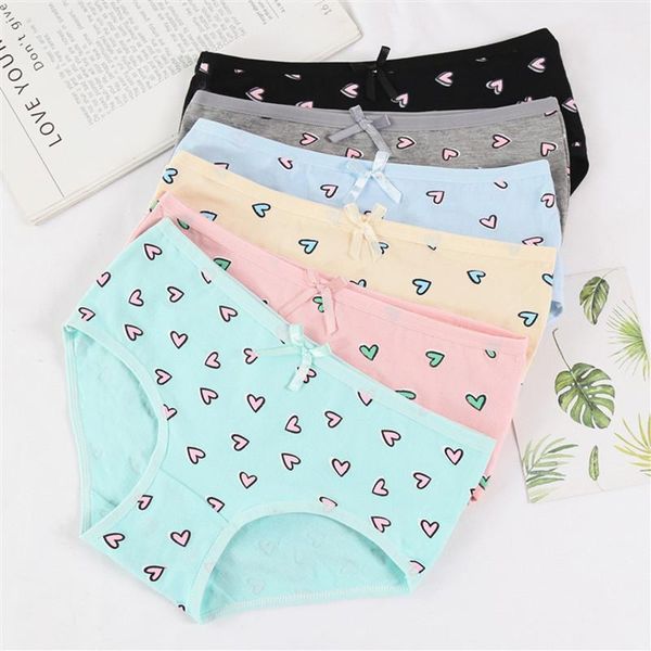 women's panties 1pc love printing underwear low waist briefs simple cotton girls', Black;pink
women's panties 1pc love printing underwear low waist briefs simple cotton girls', Black;pink