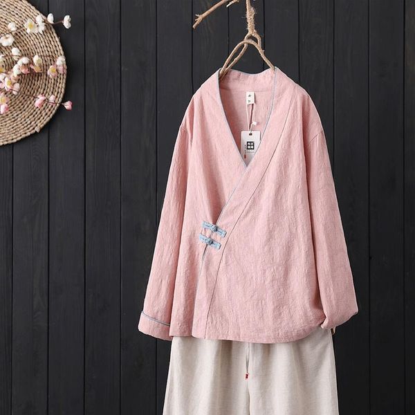 ethnic clothing hanfu vintage blouse chinese style shirt loose tang suit cotton linen female long sleeve coat, Red
ethnic clothing hanfu vintage blouse chinese style shirt loose tang suit cotton linen female long sleeve coat, Red