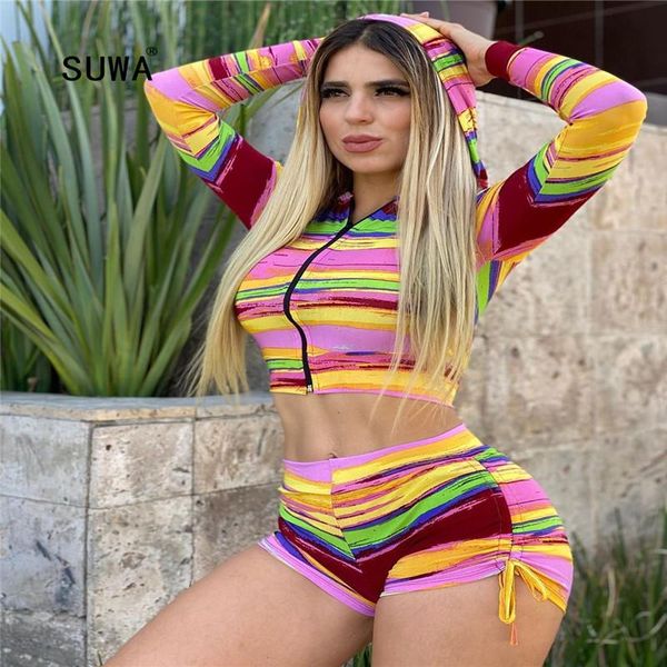 women casual two piece set summer zipper long sleeve hooded sweatshirt crop + shorts female tracksuit women's tracksuits, Gray
women casual two piece set summer zipper long sleeve hooded sweatshirt crop + shorts female tracksuit women's tracksuits, Gray