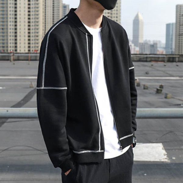 jackets spring and autumn et handsome loose baseball men's fashion korean long sleeve et splicing style, Black;brown
jackets spring and autumn et handsome loose baseball men's fashion korean long sleeve et splicing style, Black;brown