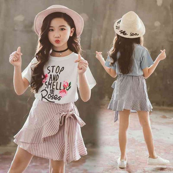 baby girls clothing set summer school kids clothes short sleeve shirt striped skirt 2pcs outfits tracksuit 8 to 10 years, White
baby girls clothing set summer school kids clothes short sleeve shirt striped skirt 2pcs outfits tracksuit 8 to 10 years, White