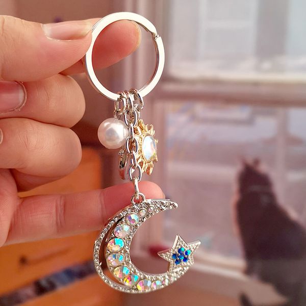 Car Keychain Moon Keychain Creative Key Holder Keyring Key Chain Metal Key Ring Auto Accessories
Car Keychain Moon Keychain Creative Key Holder Keyring Key Chain Metal Key Ring Auto Accessories