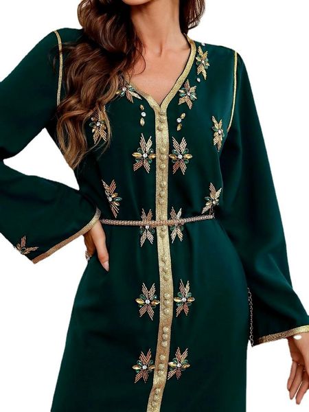 ethnic clothing abaya dubai turkey muslim caftan marocain evening party dress islam dresses for women robe longue femme kaftan, Red
ethnic clothing abaya dubai turkey muslim caftan marocain evening party dress islam dresses for women robe longue femme kaftan, Red