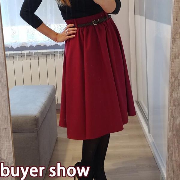 drop knee length midi summer skirt women with belt 2021 ladies blue black red high waist pleated school female skirts
drop knee length midi summer skirt women with belt 2021 ladies blue black red high waist pleated school female skirts